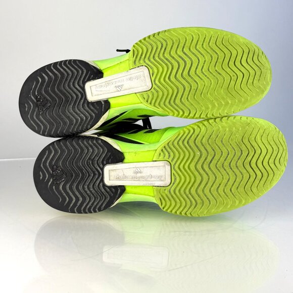Adidas by Stella McCartney Stella Court Tennis Shoes Signal Neon Green Boost10.5 - Picture 9 of 11